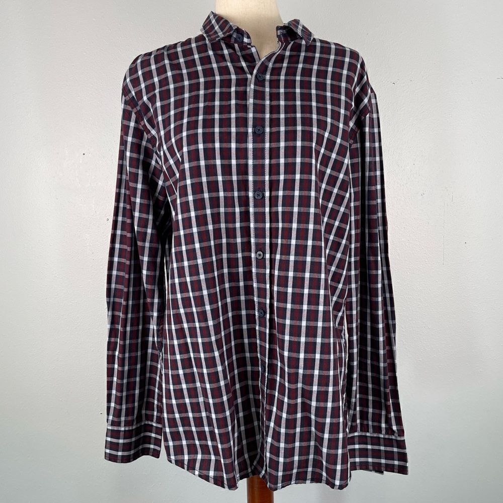 American Rag Cie Button Down Dress Shirt Size L EUC